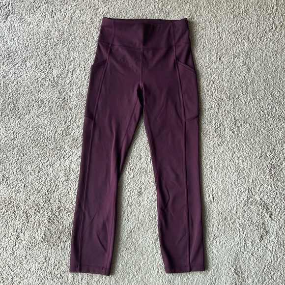 Lululemon Invigorate High-Rise Crop 23" Cassis Leggings - Picture 1 of 8